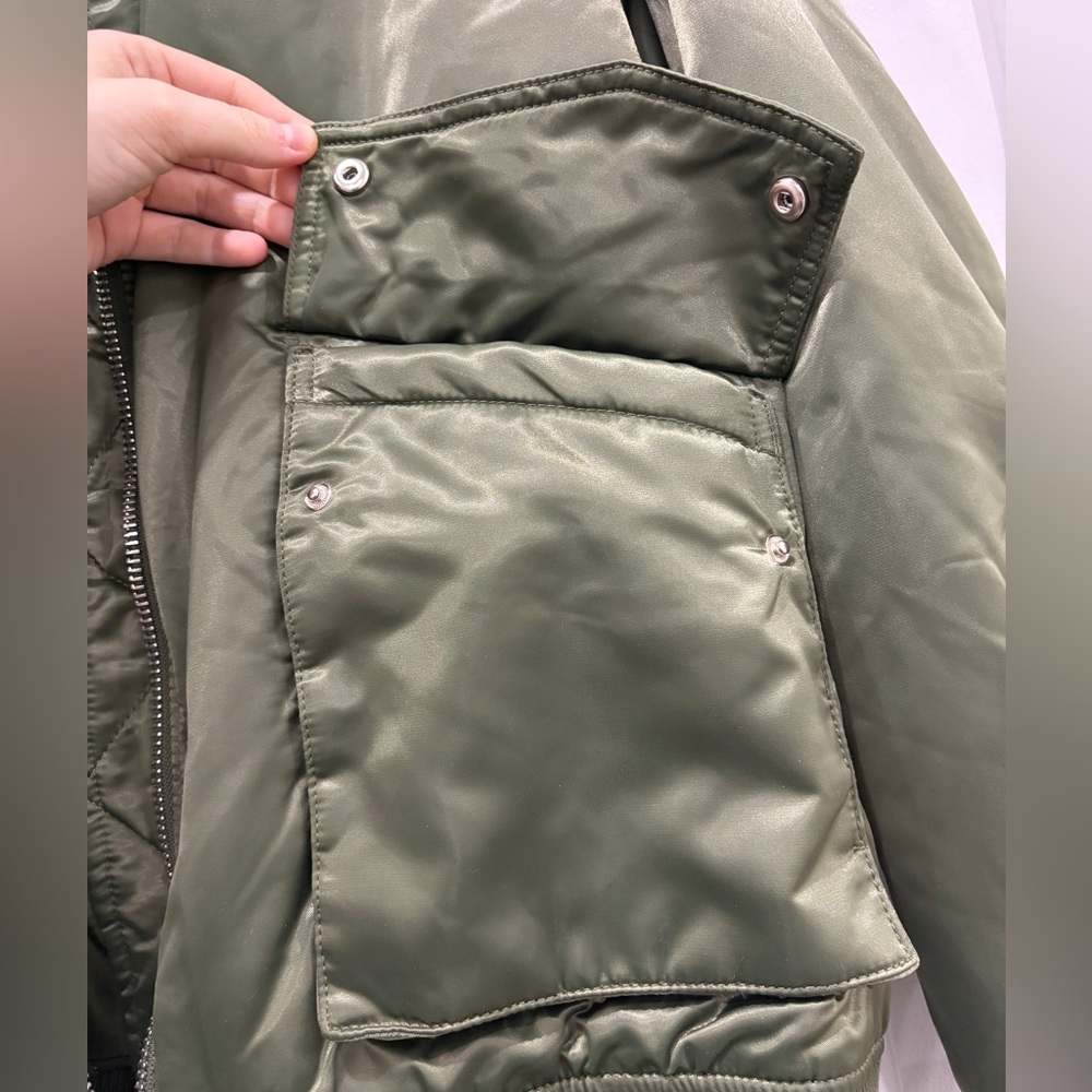 Bohme Rylee Satin Bomber Jacket - Picture 6 of 7